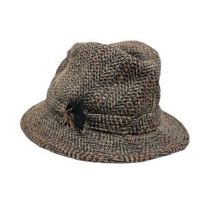 Jonathan Richard tweed wool classic fedora hat